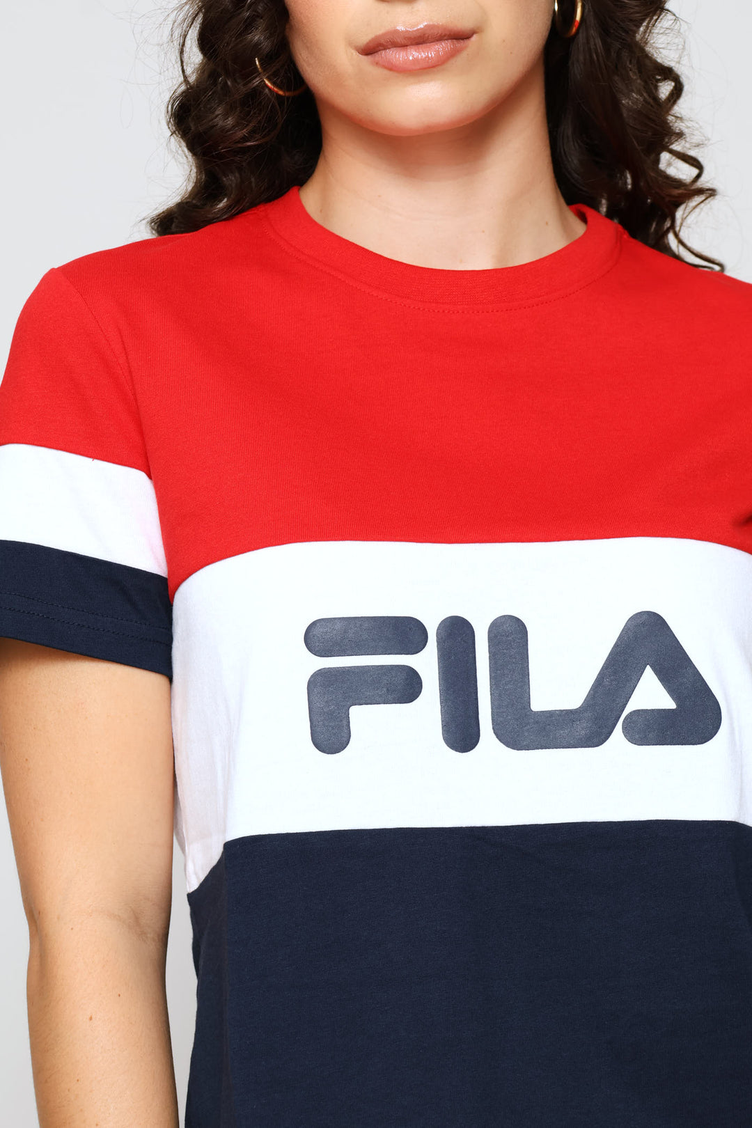 Devon Top - Navy/Red