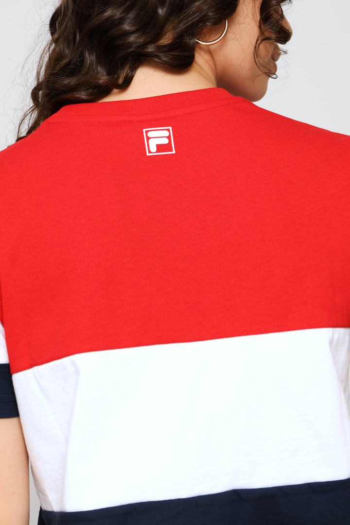 Devon Top - Navy/Red