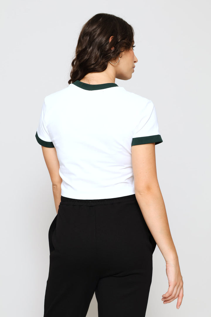 Juno Crop Top - White