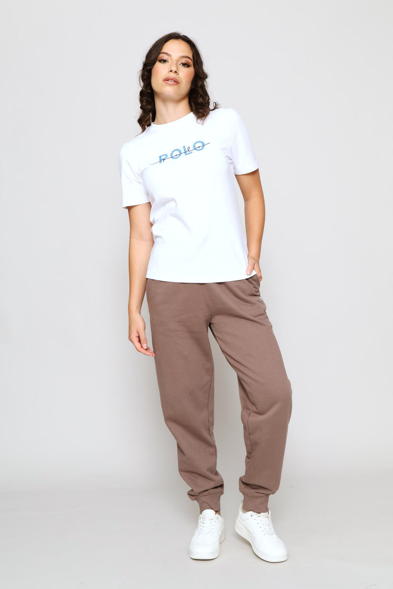Abigail Print T-Shirt - White