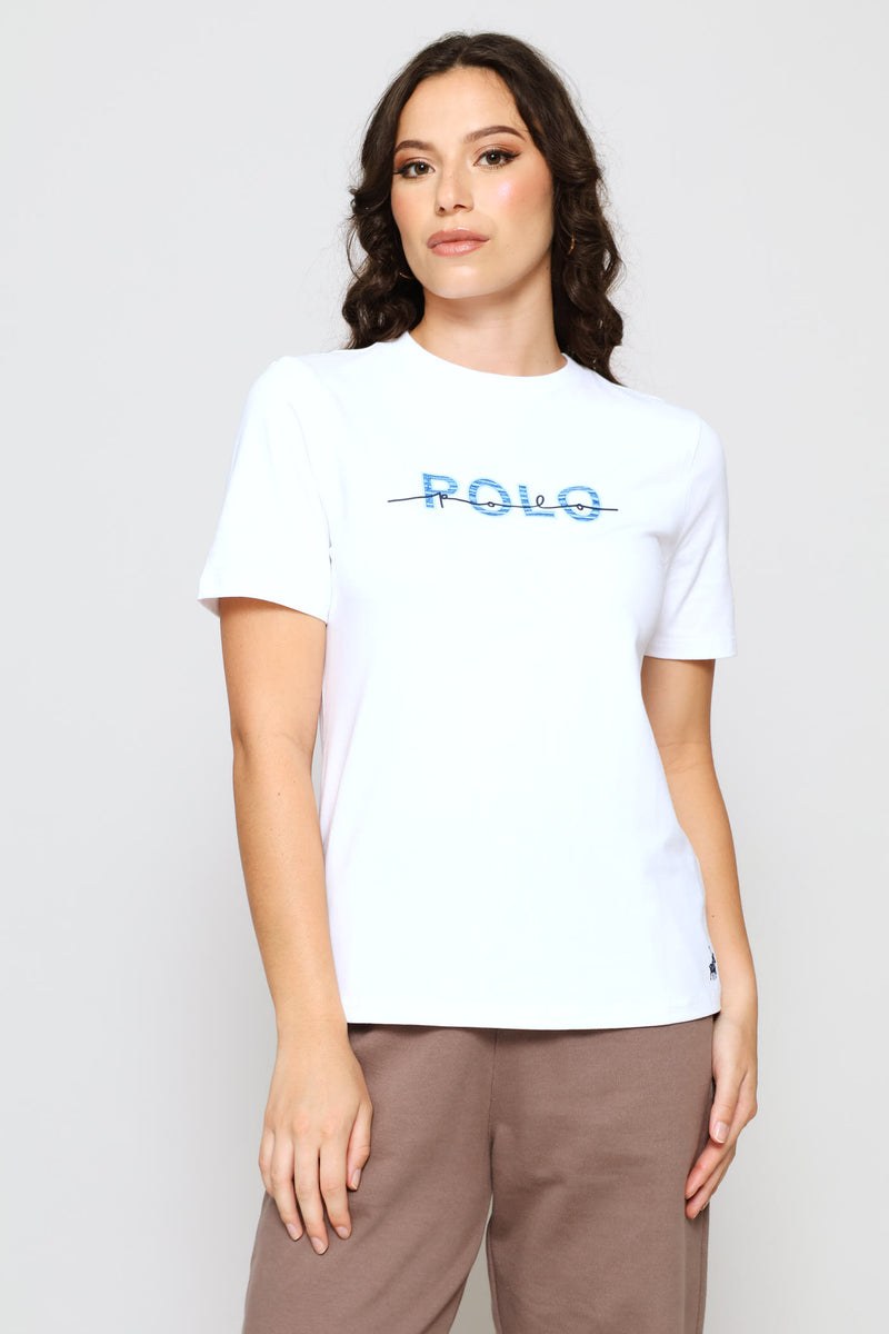 Abigail Print T-Shirt - White