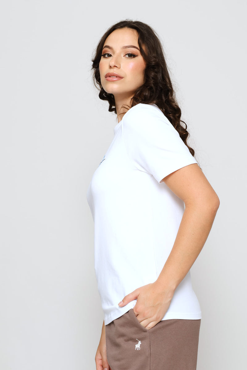 Abigail Print T-Shirt - White