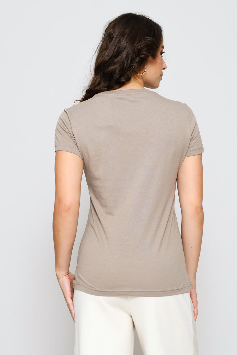 Essential  No. 1 Logo Tee - Stone Grey