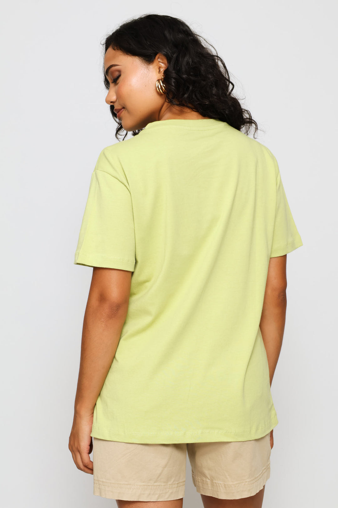 Hello Sunshine Foil Tee - Pistachio Green