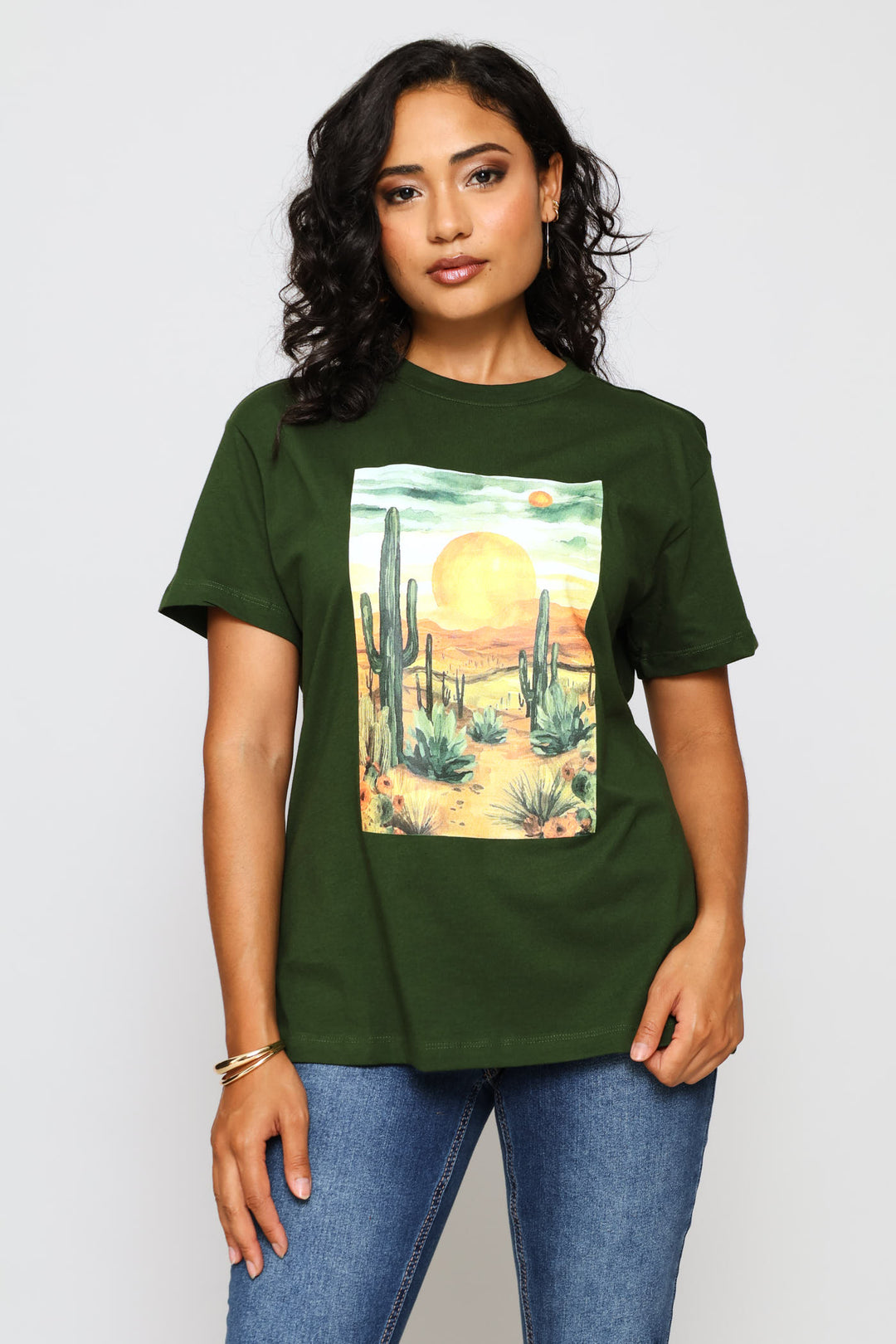 Western Desert Tee - Swamp Green