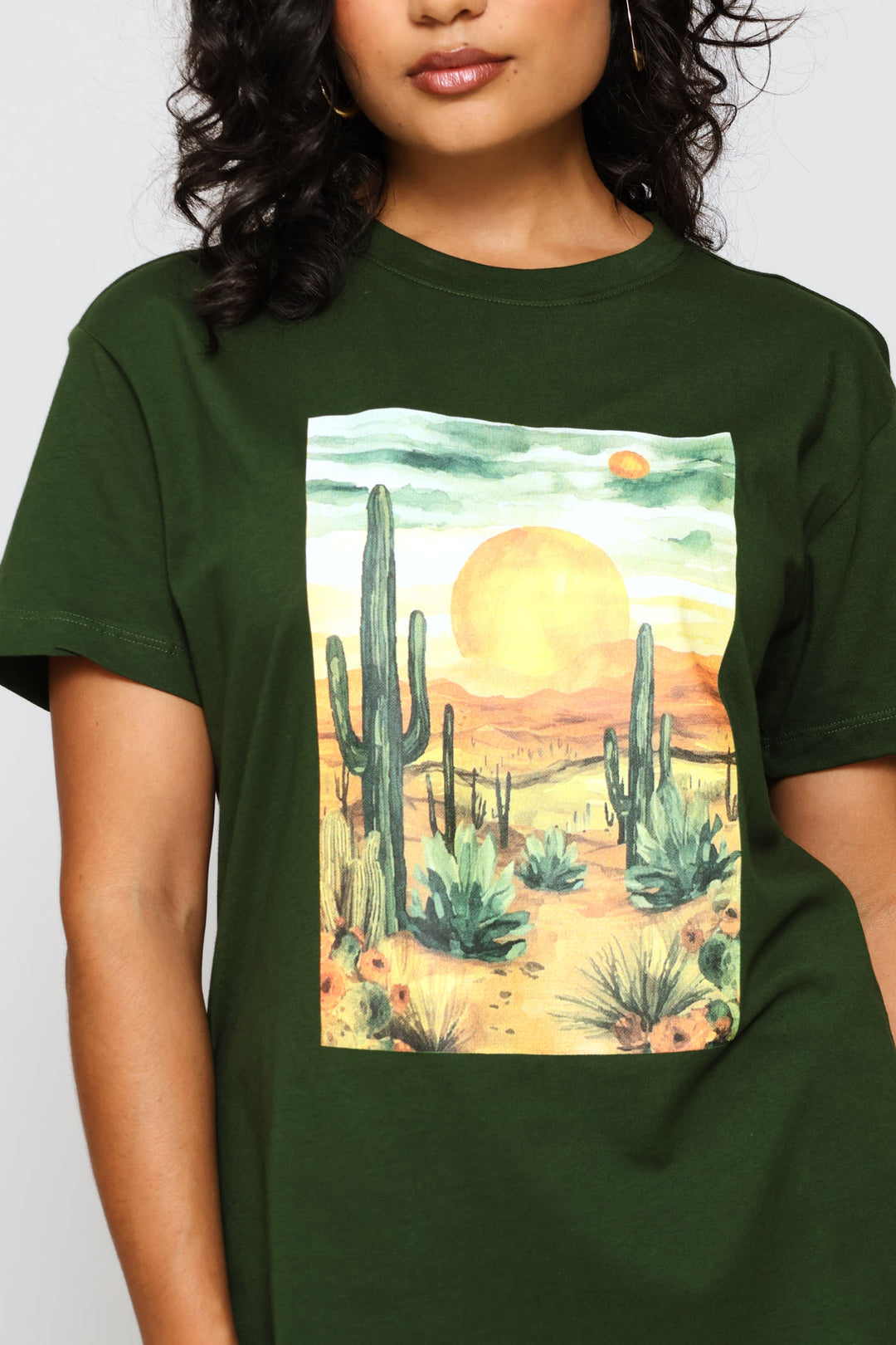 Western Desert Tee - Swamp Green