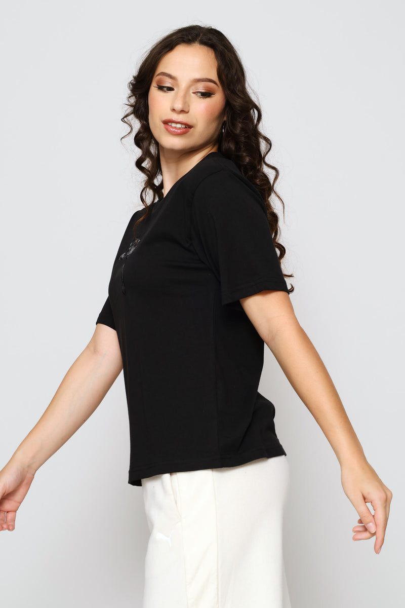 Elevated Darling Graphic Tee - Black