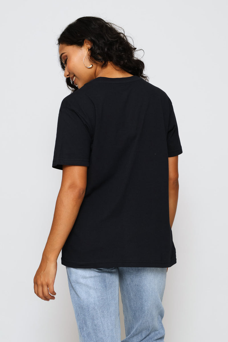 Pura Vida Palm Tee - Black