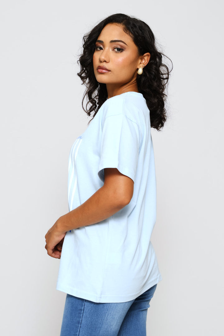 La Dolce Vita Oysters Tee - Baby Blue