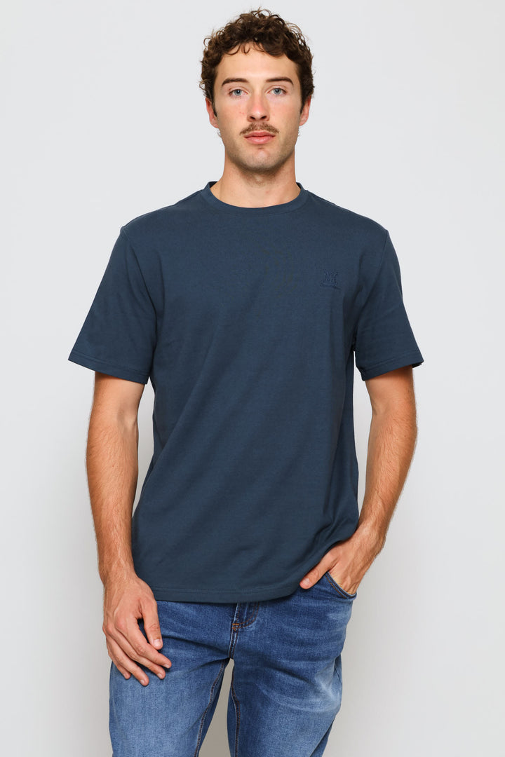 Heavy Weight Crew Neck Tee - Airforce