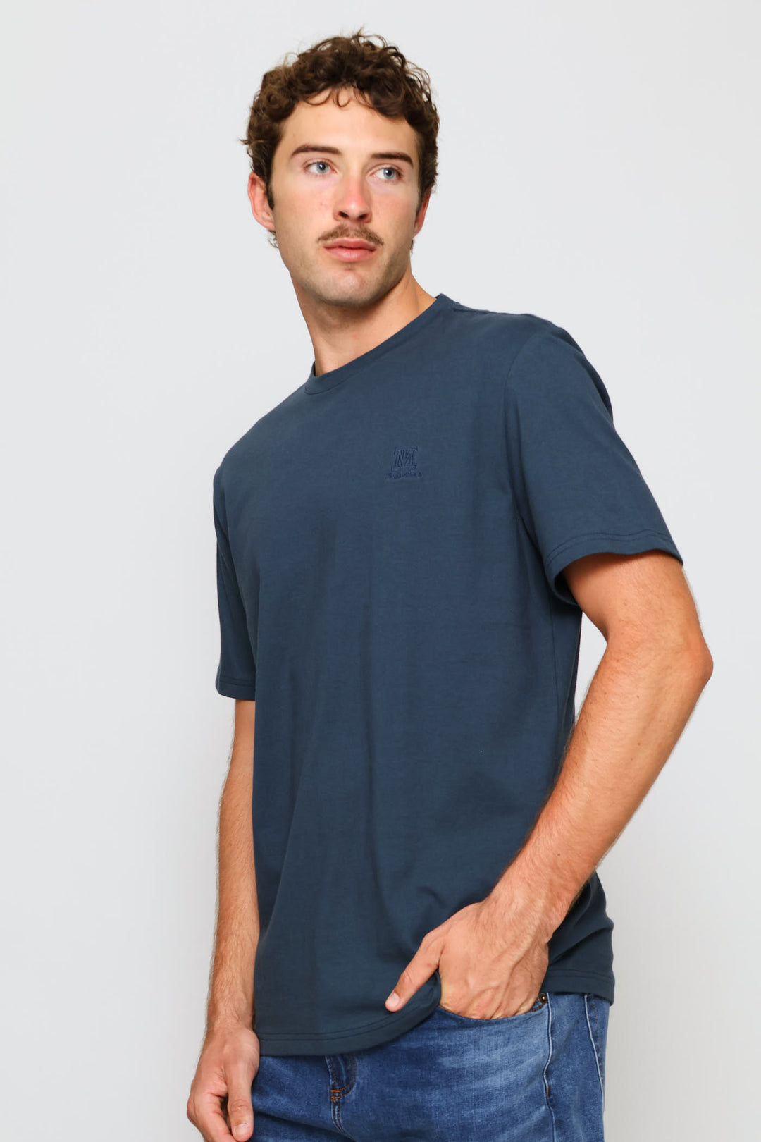Heavy Weight Crew Neck Tee - Airforce