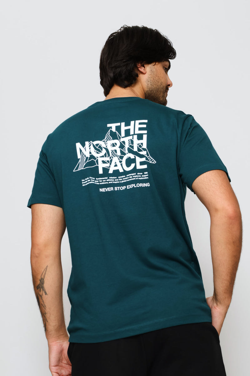 Mountain Sketch Tee - Teal