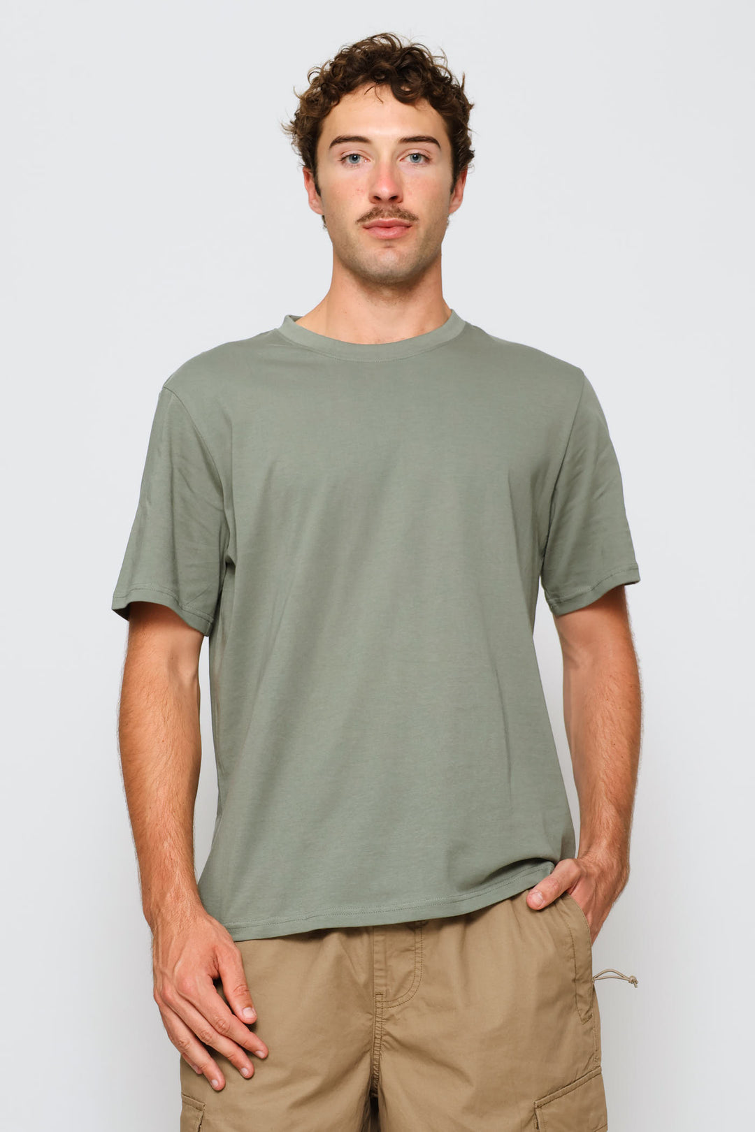 Plain Crew Tee - Sage