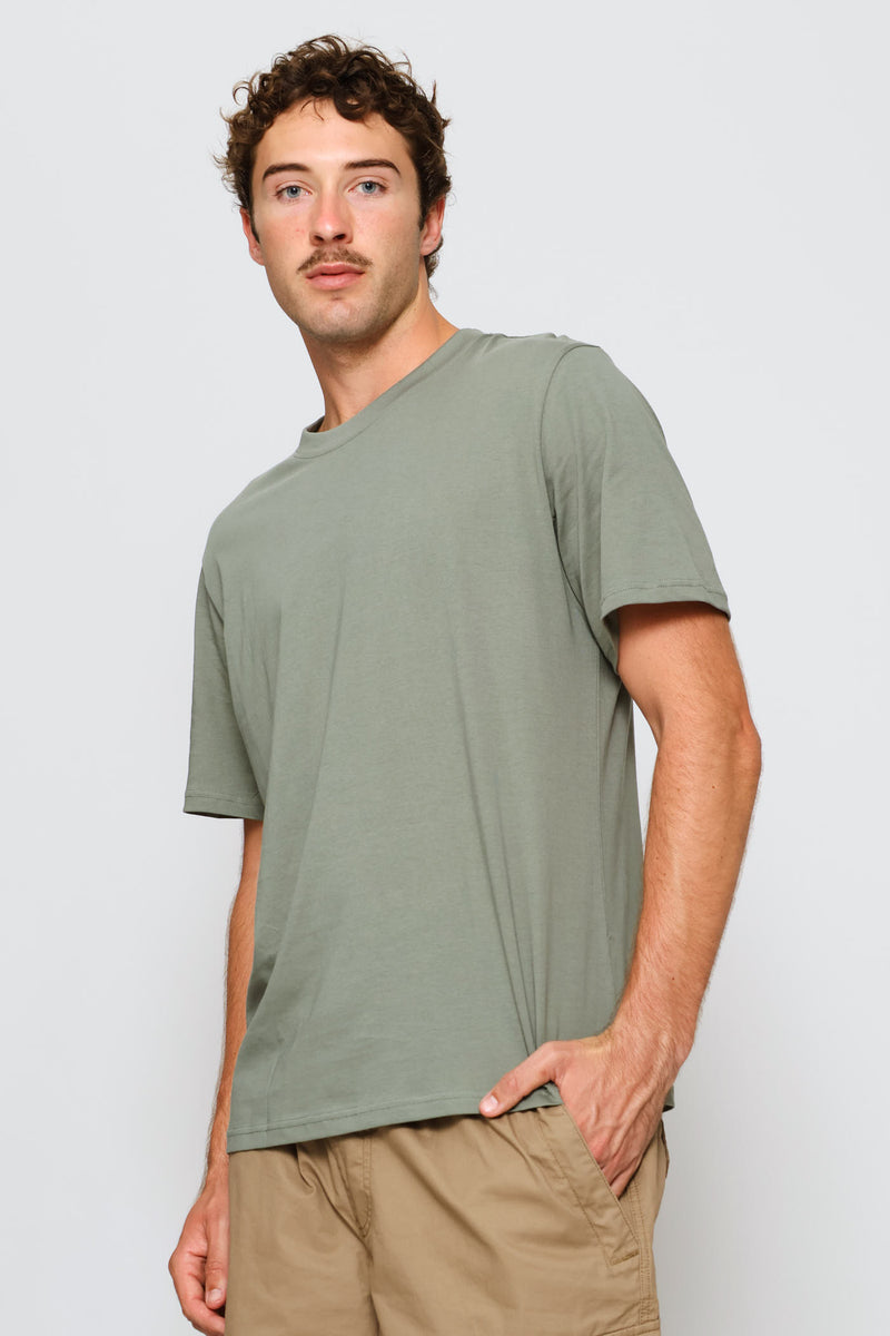Plain Crew Tee - Sage