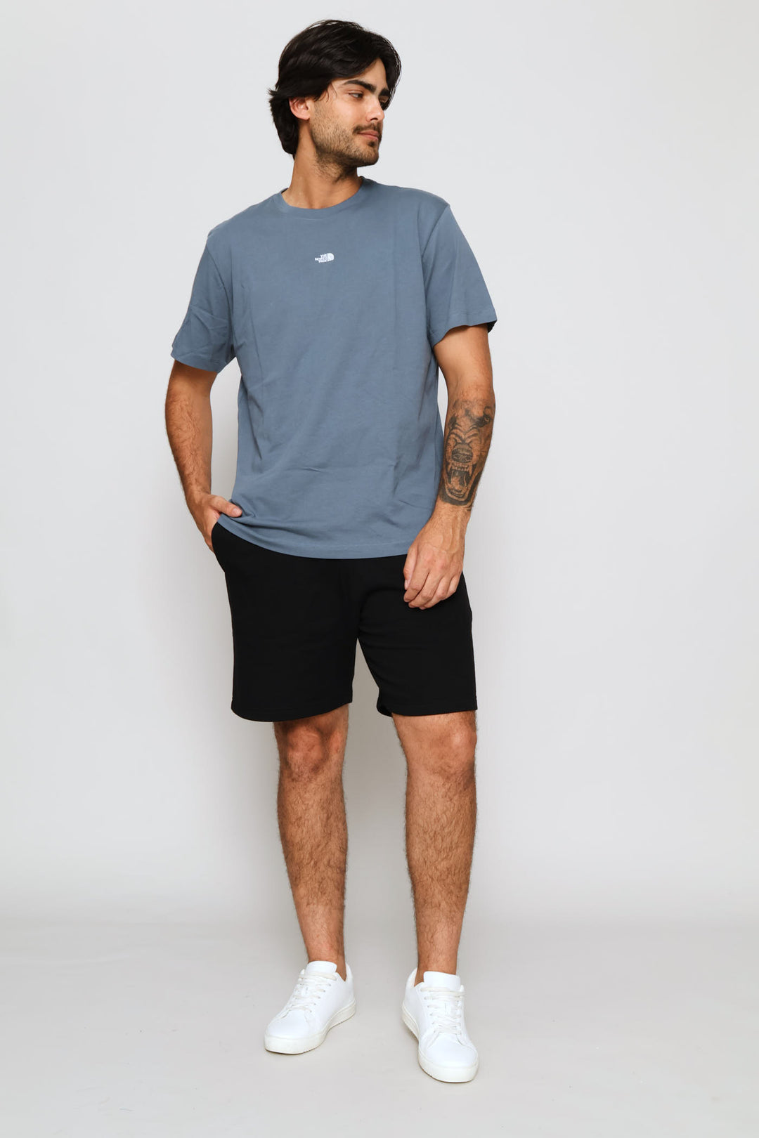 Essential Centre Logo Tee - Blue