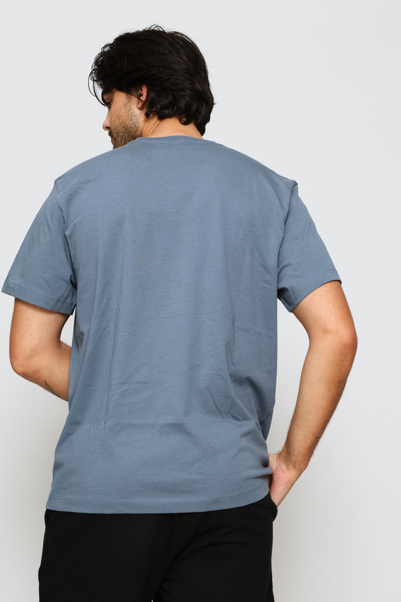 Essential Centre Logo Tee - Blue