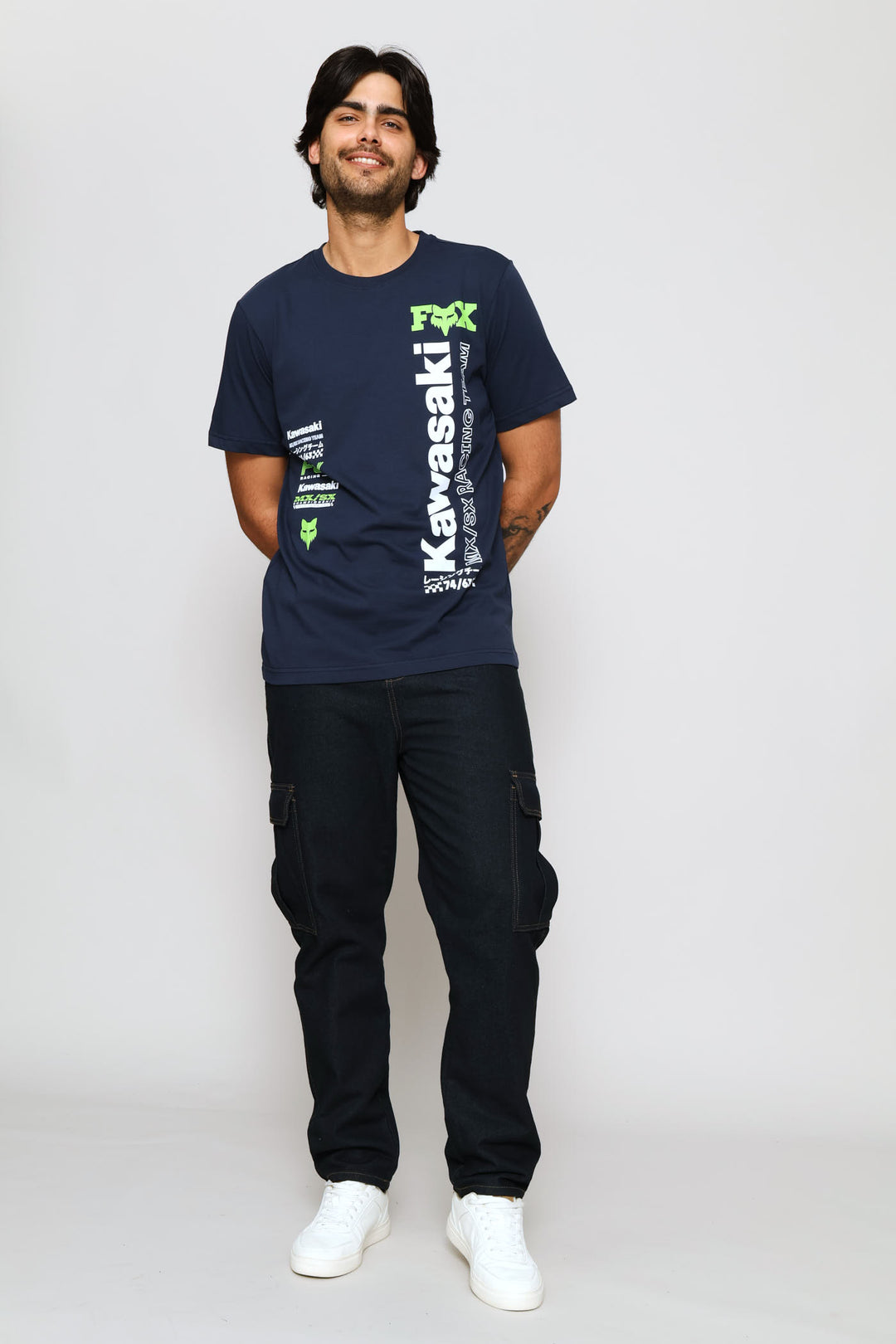 Kawi Vertical Tee - Navy