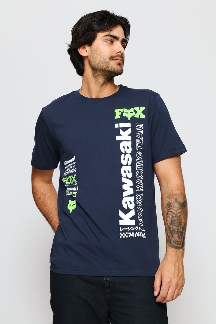 Kawi Vertical Tee - Navy