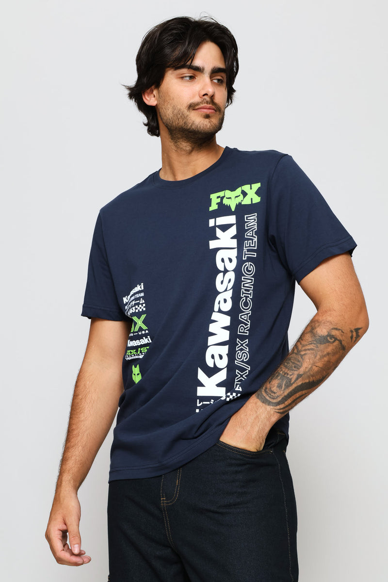 Kawi Vertical Tee - Navy