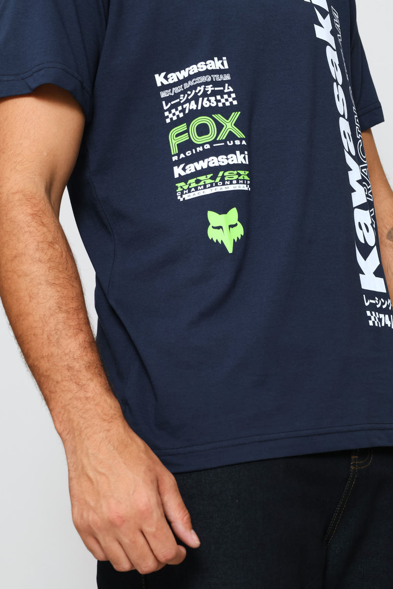 Kawi Vertical Tee - Navy