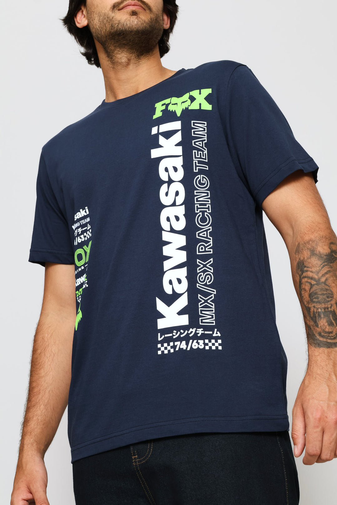 Kawi Vertical Tee - Navy