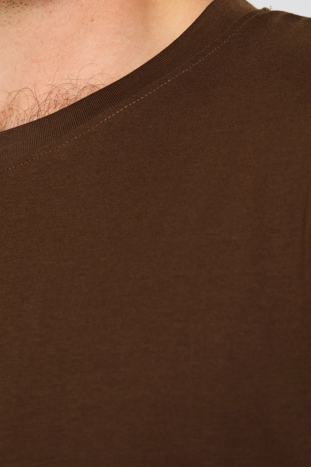 Plain Crew Tee - Chocolate