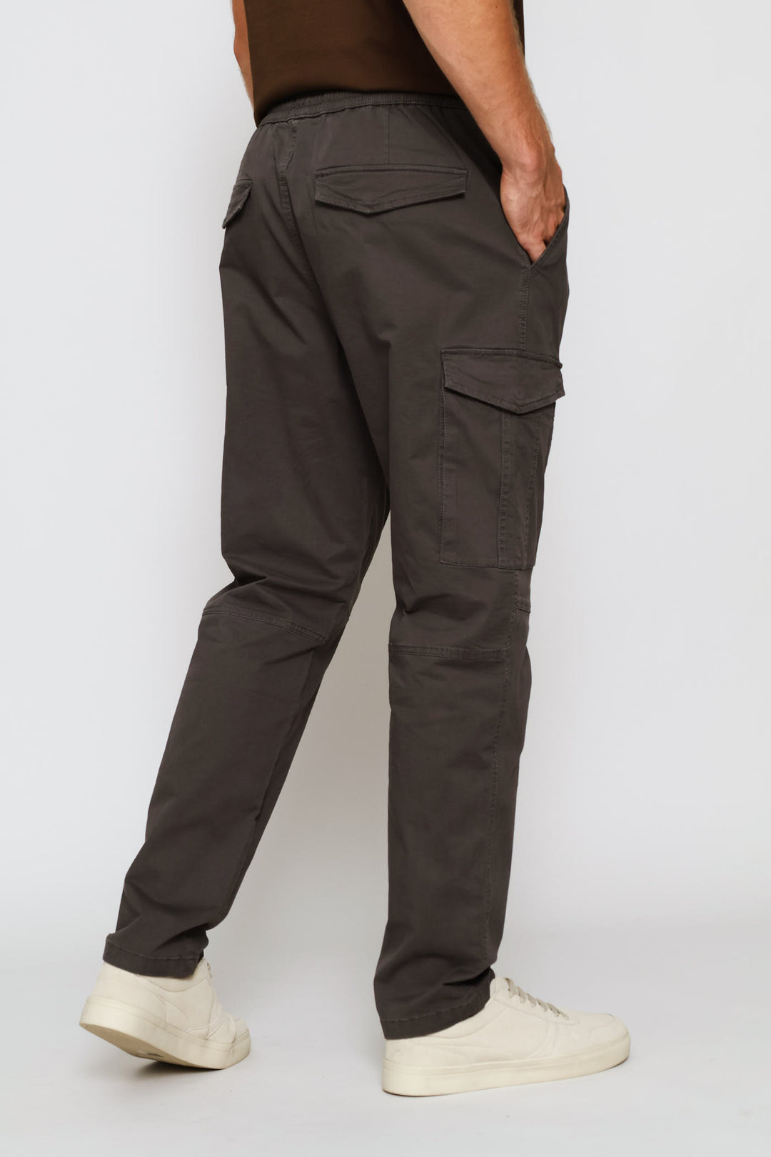 Uncuffed Cargo Jogger - Charcoal