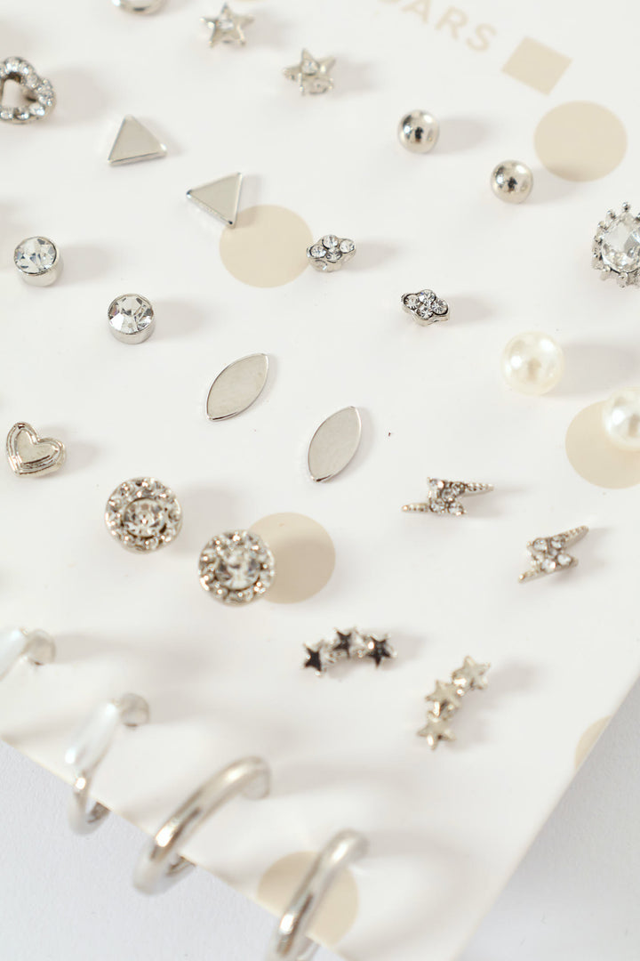 Pre-Girls 20 Pack Earings - Silver