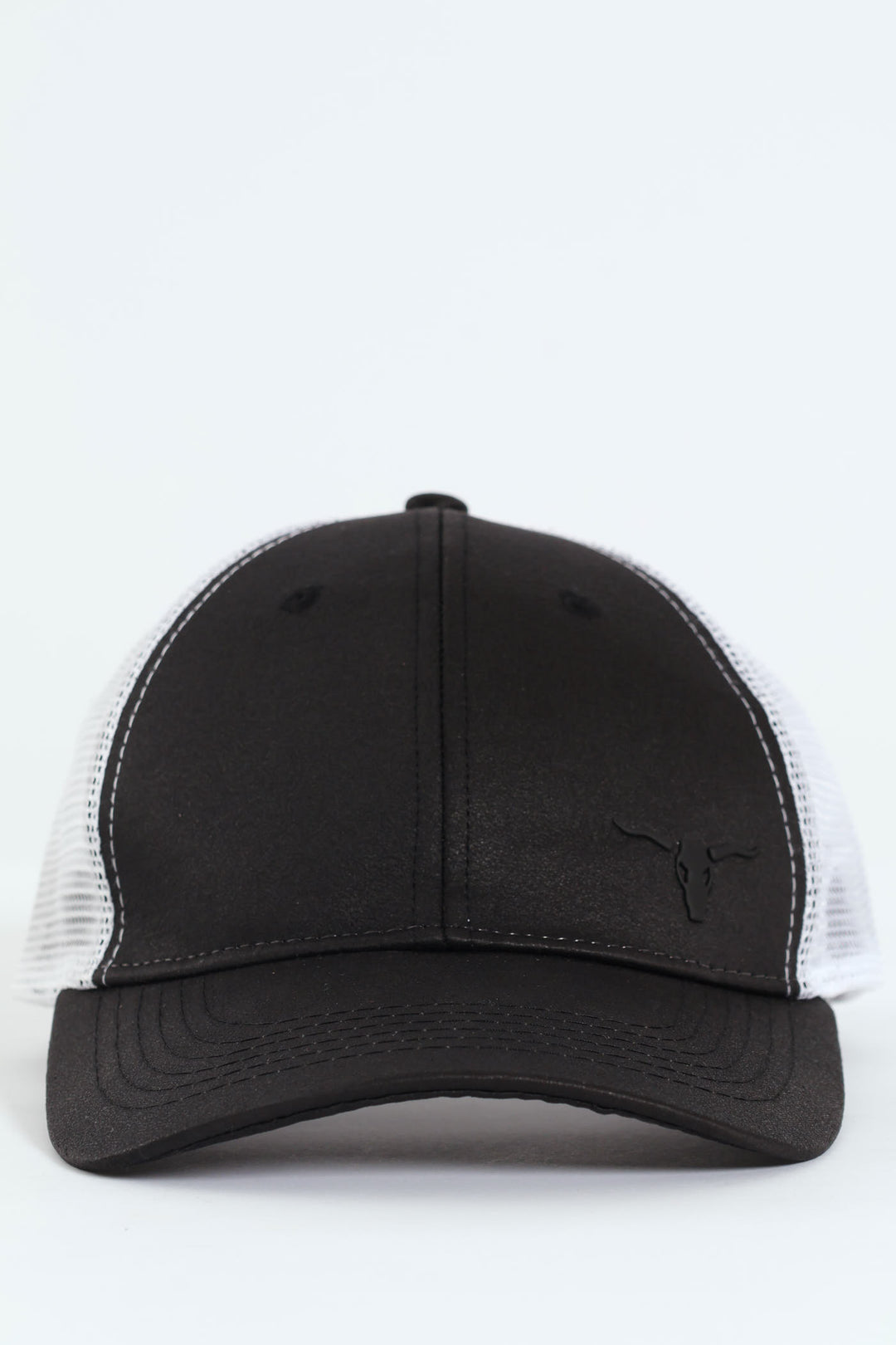 Rubber Logo Trucker Cap - Black/White