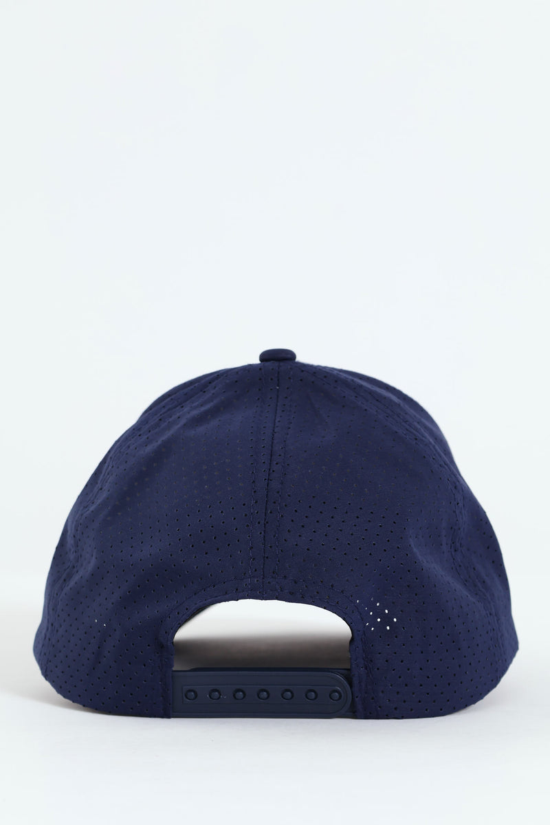 Runner Cap With Metal Ingot - Navy