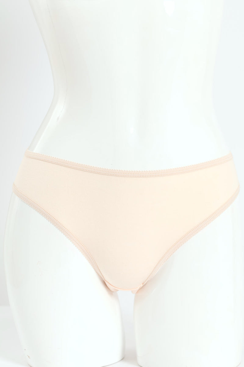 5 Pack Cotton Stretch Bikini Panties - Floral/White/Check/Orange
