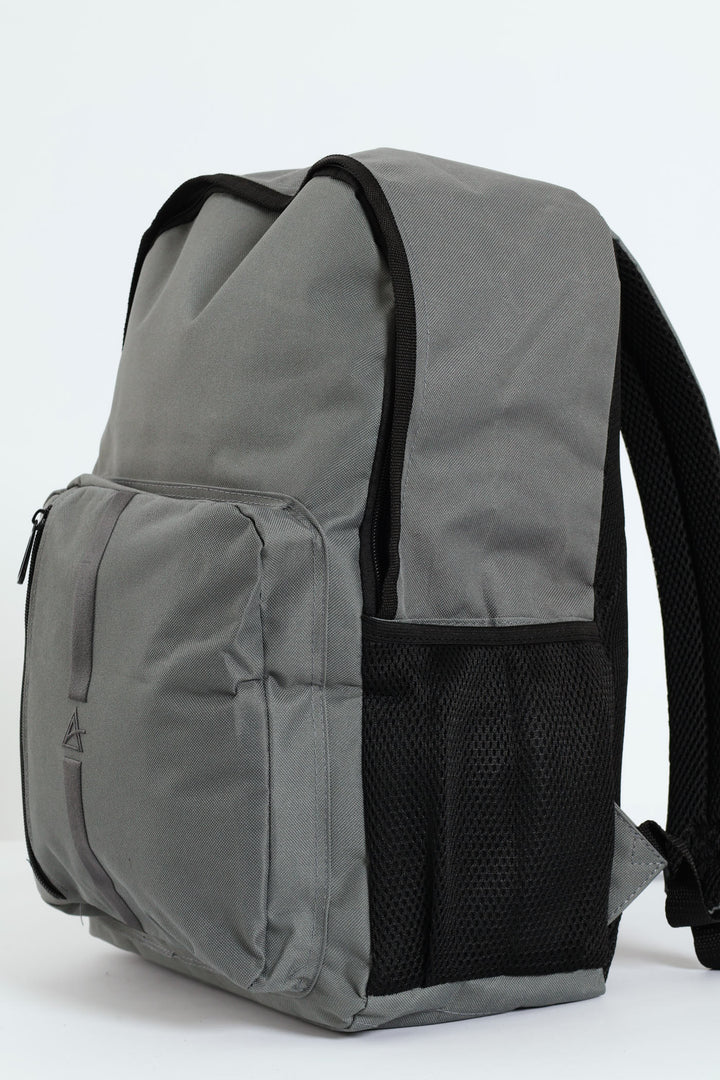 Front Stripe Backpack - Charcoal