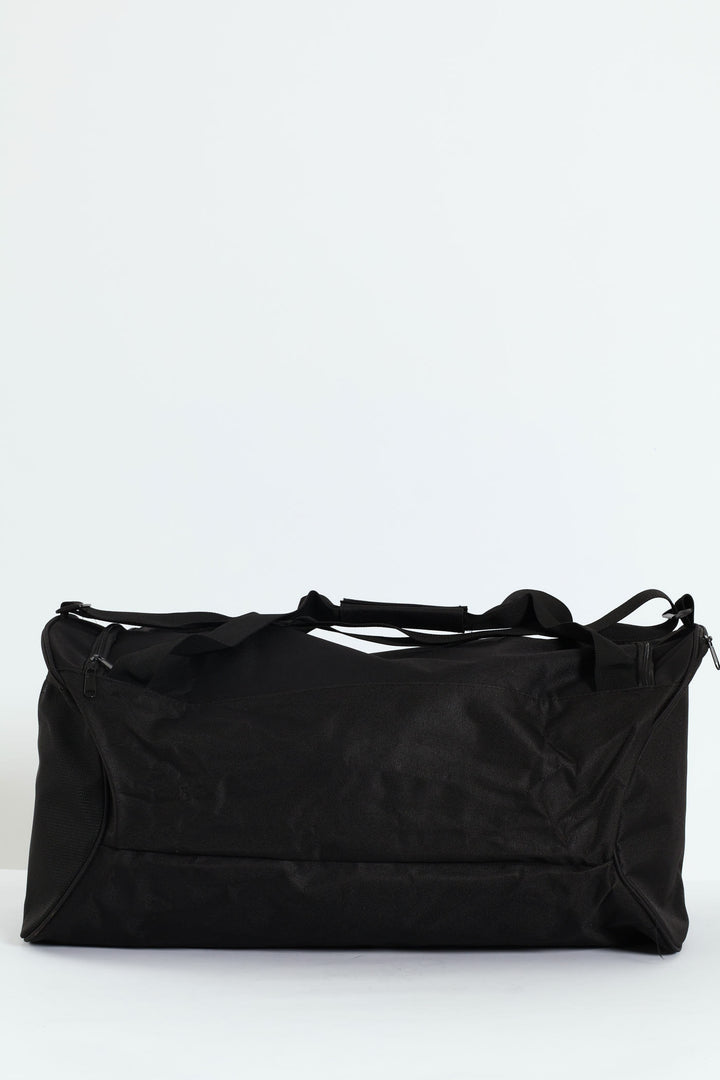 Rubber Branding Duffel Bag - Black