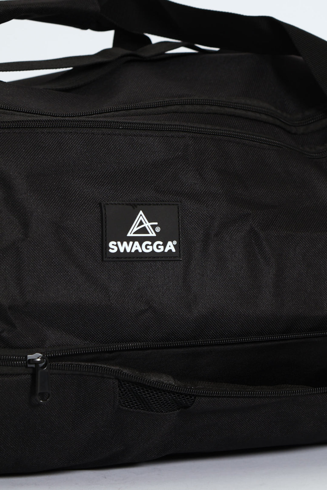 Rubber Branding Duffel Bag - Black