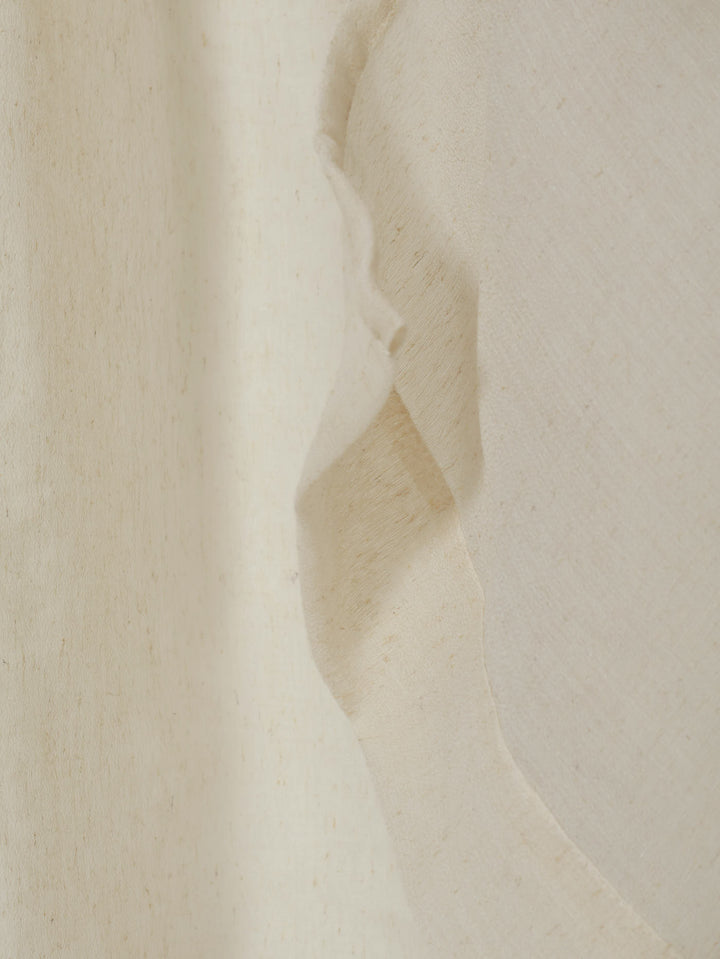 Eyelet Extra Width & Extra Length Sheer Textured Curtain - Taupe