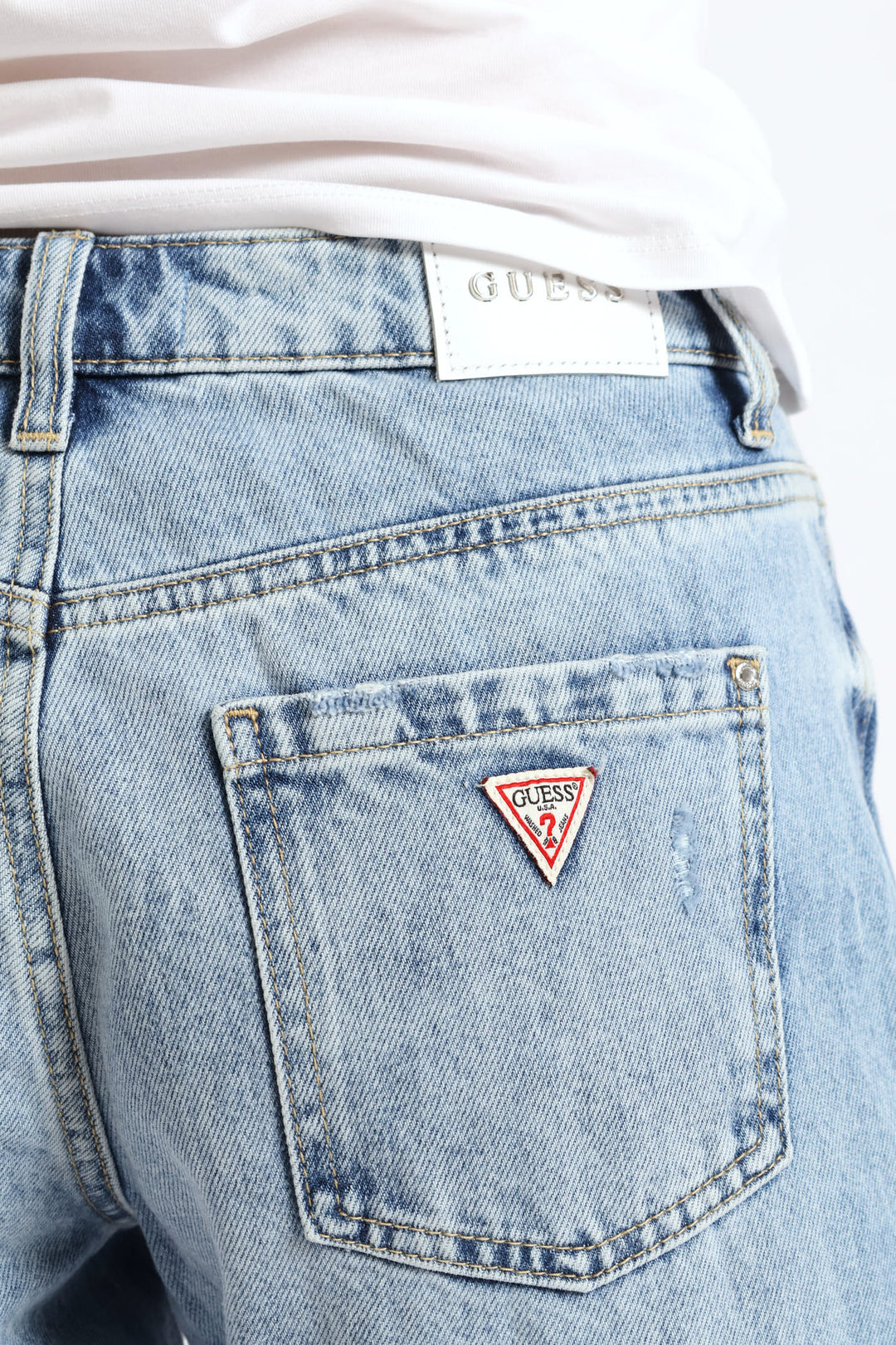 High Rise Straight Leg Denim - Light Wash