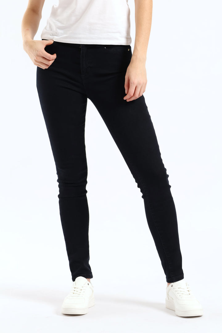 1981 High Rise Skinny Jean - Blue/Black