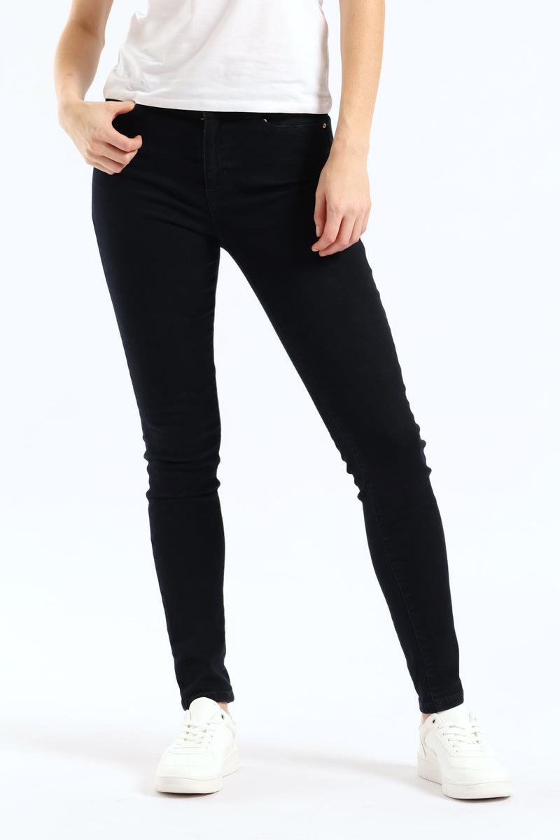 1981 High Rise Skinny Jean - Blue/Black