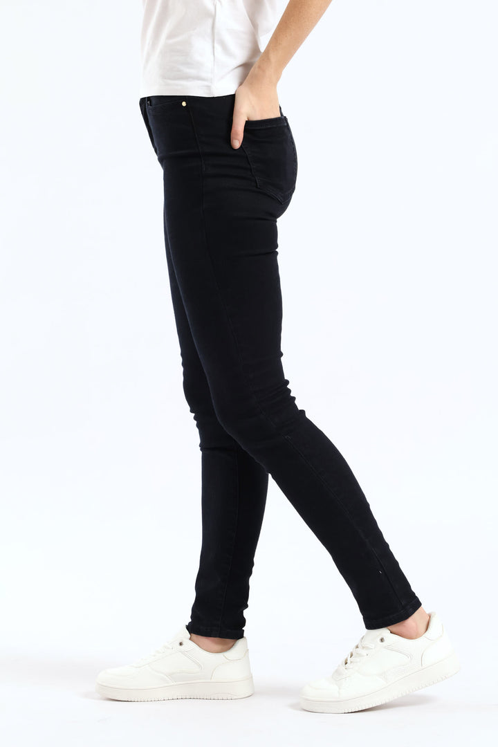 1981 High Rise Skinny Jean - Blue/Black