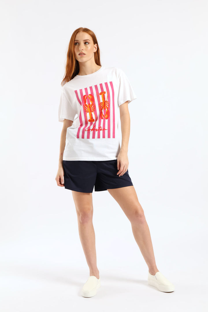 Lobster Tee - White