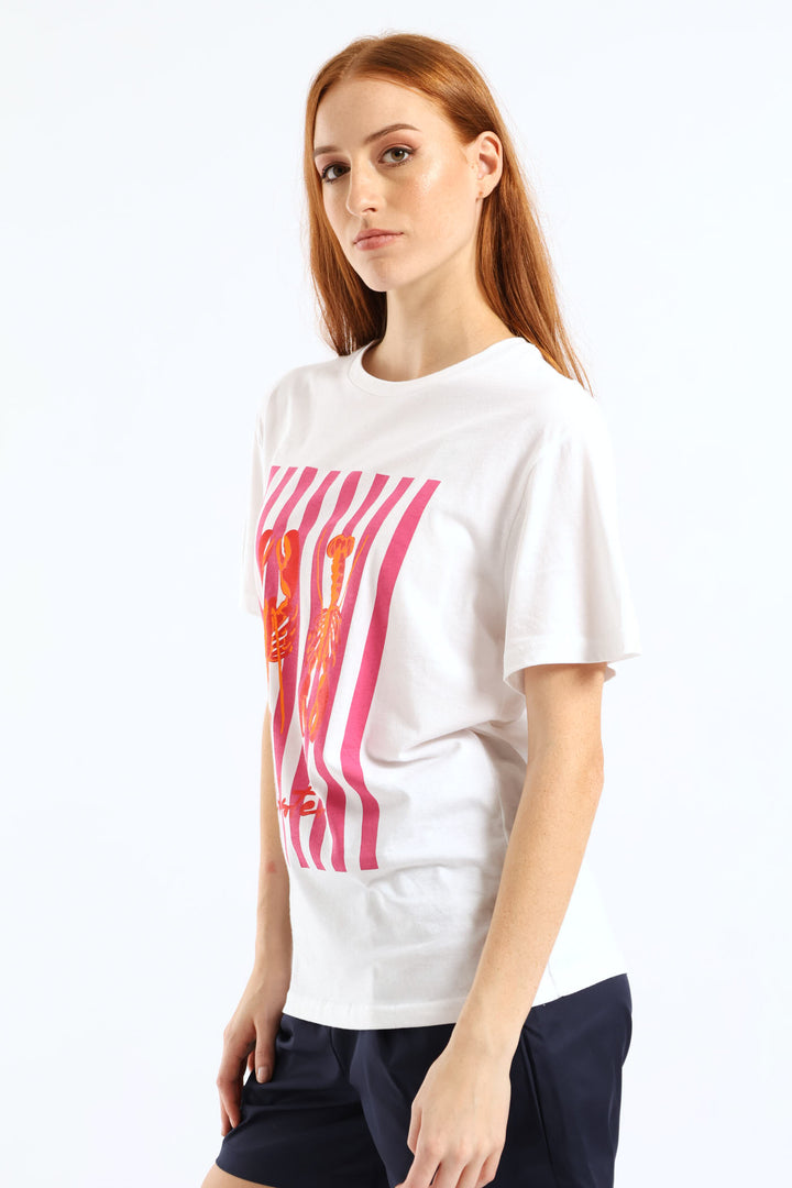 Lobster Tee - White