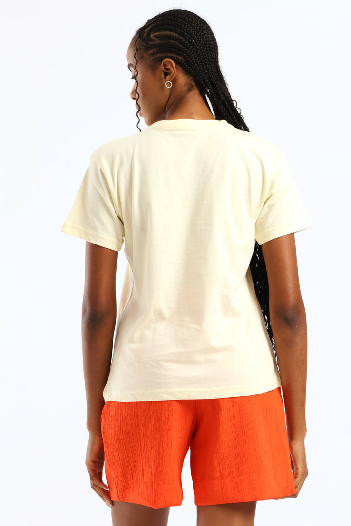 Short Sleeve Summer in Italy Regular Fit Tee - Yellow