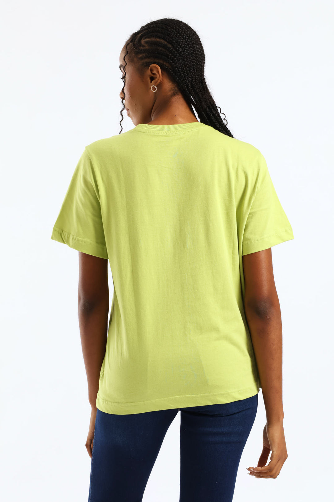 Cotton Boxy Tee - Bright Chartreuse