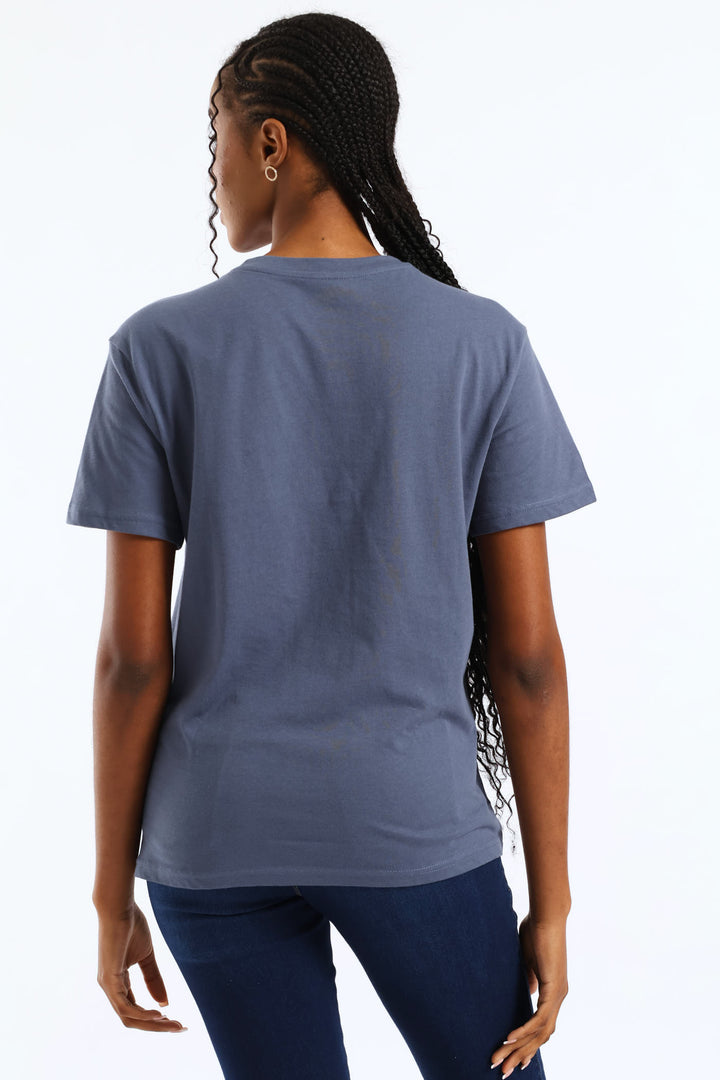 Born To Shine Tee - Smokey Blue