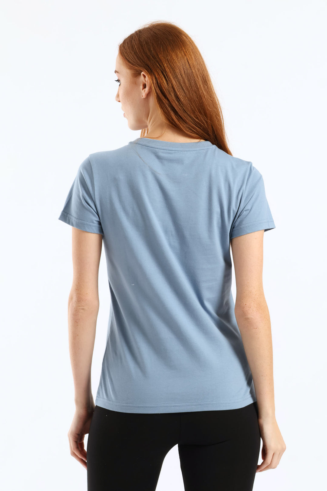 Essential Script Tee - Blue