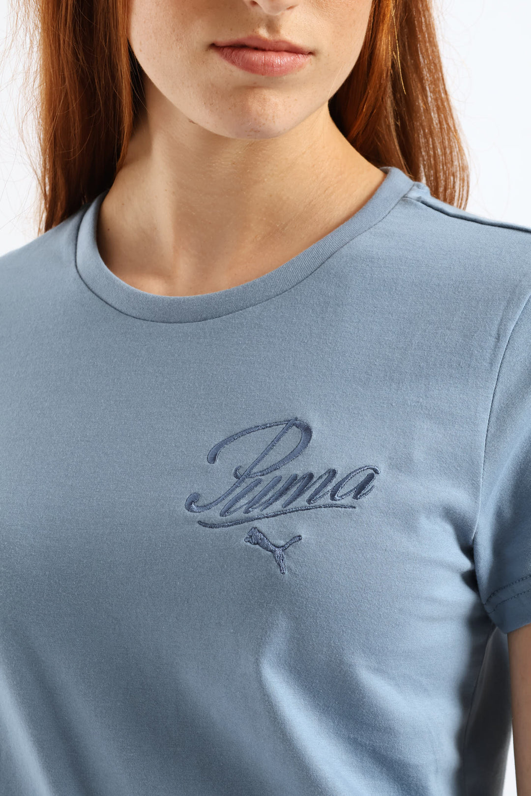 Essential Script Tee - Blue