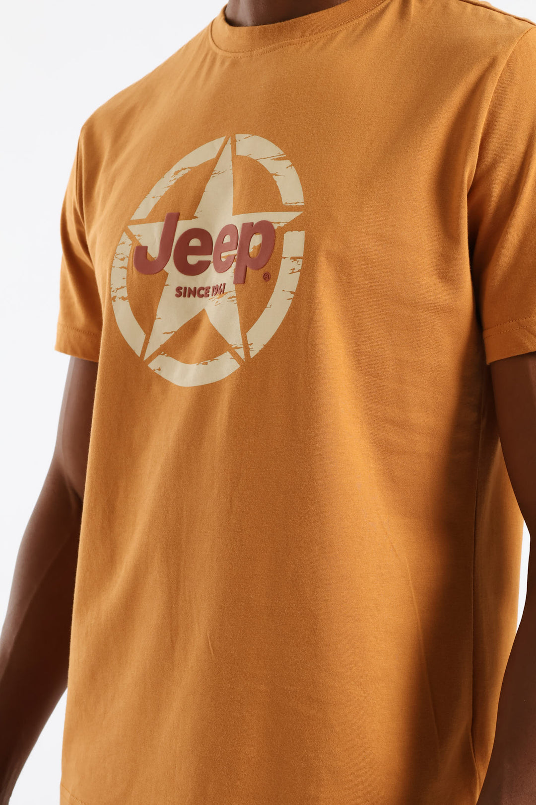 Fashion Star-Circle Graphic Tee - Caramel