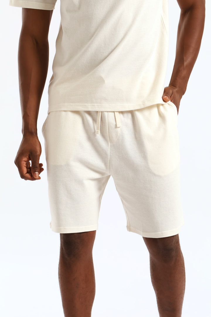 Marshmallow Pyjama Shorts - Cream