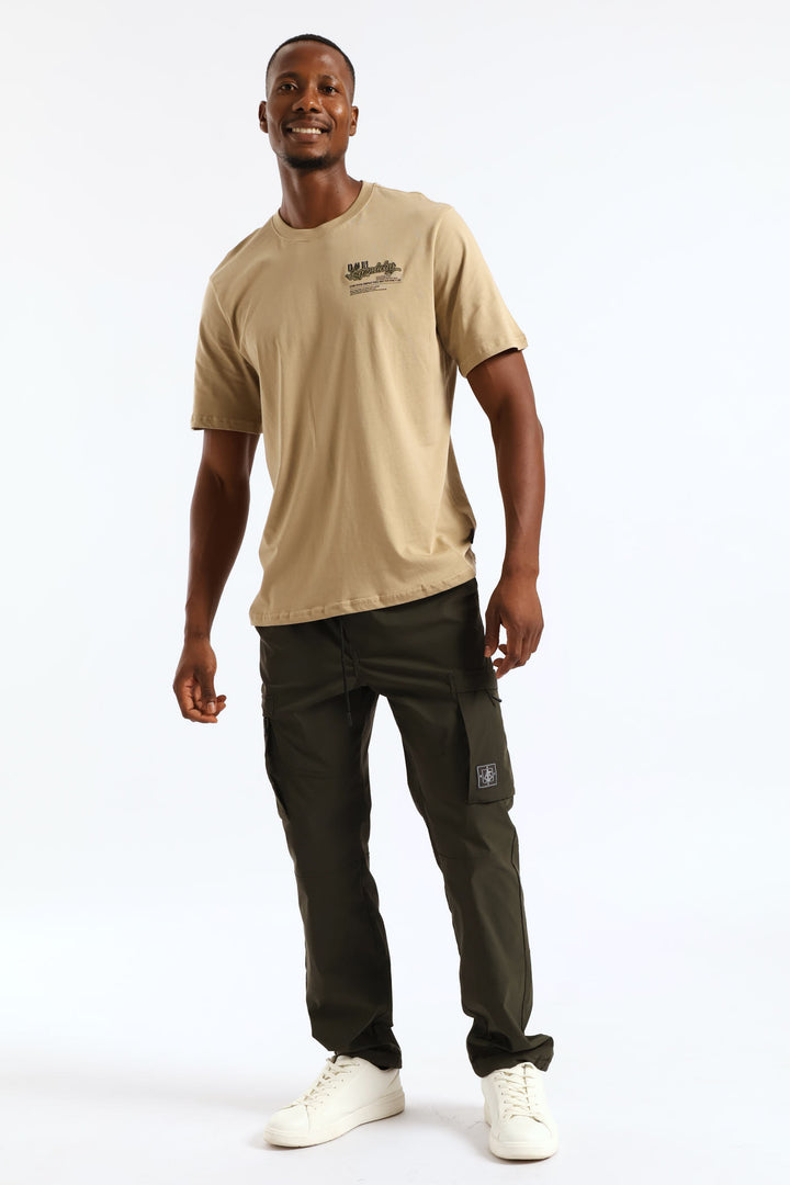 Zip Pocket Tech Utility Cargo Pants - Fatigue