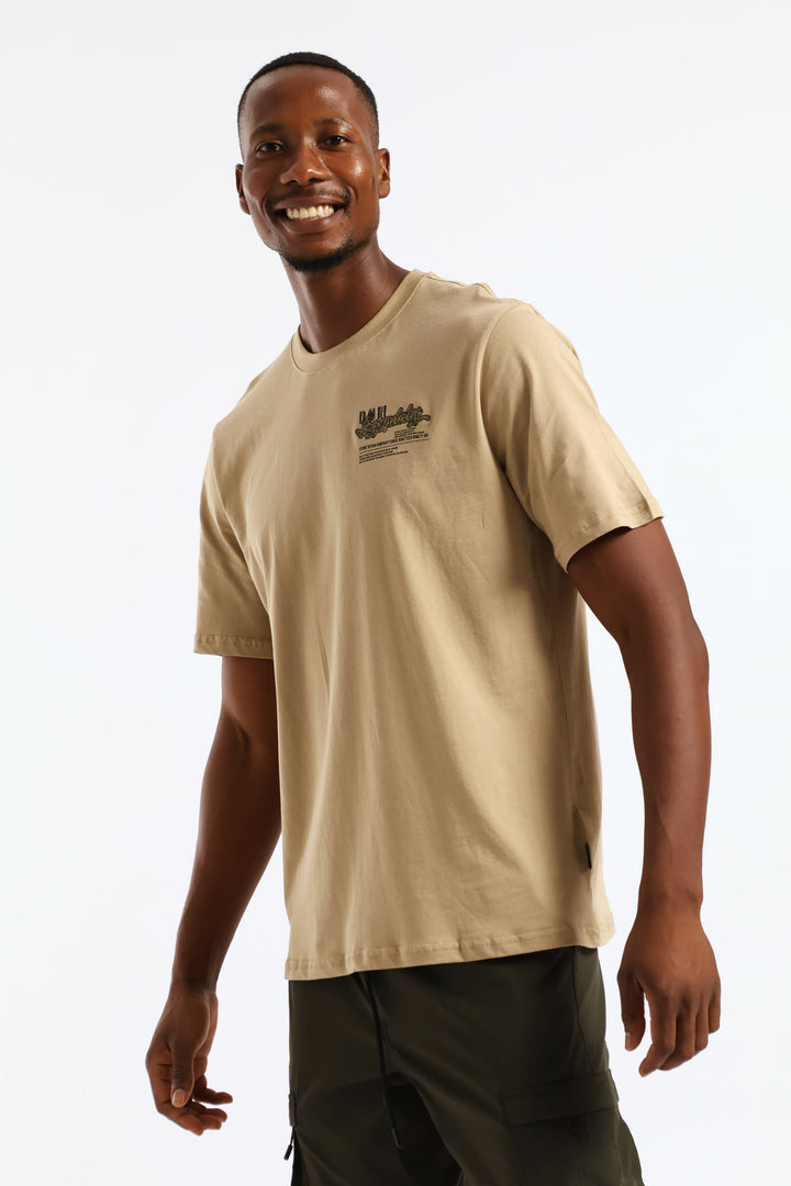 Legendary Front & Back Tee - Taupe